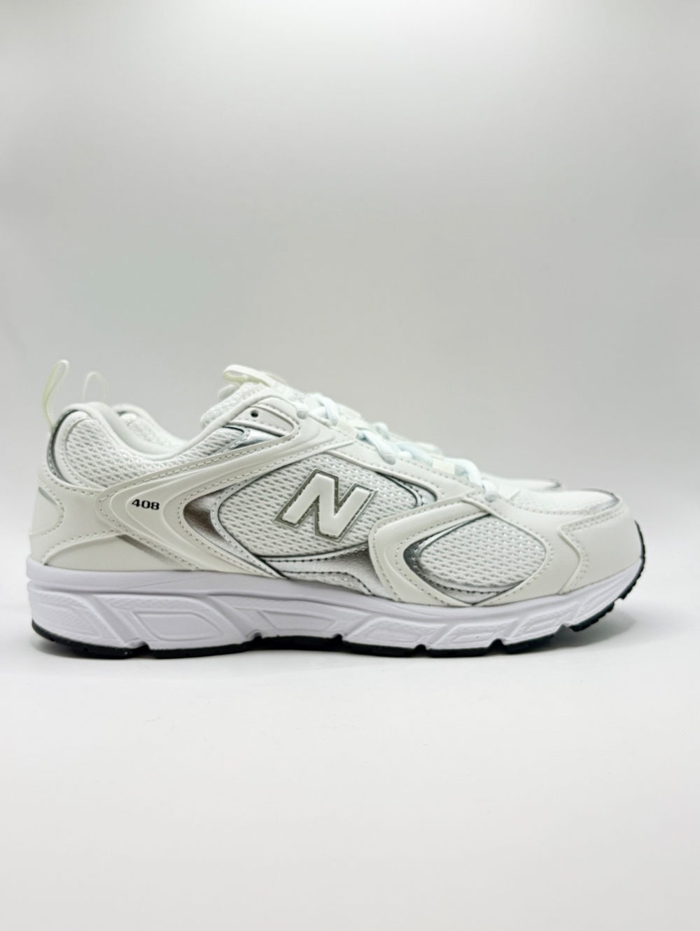 New Balance 408 Lifestyle Running Shoes White Grey Size 9 Womens